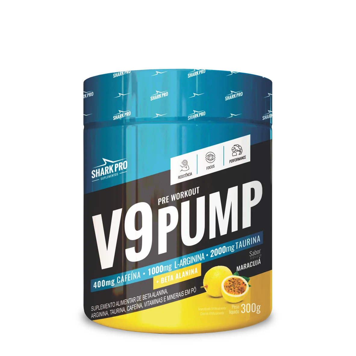 Pré-treino V9 Pump SharkPro 300g